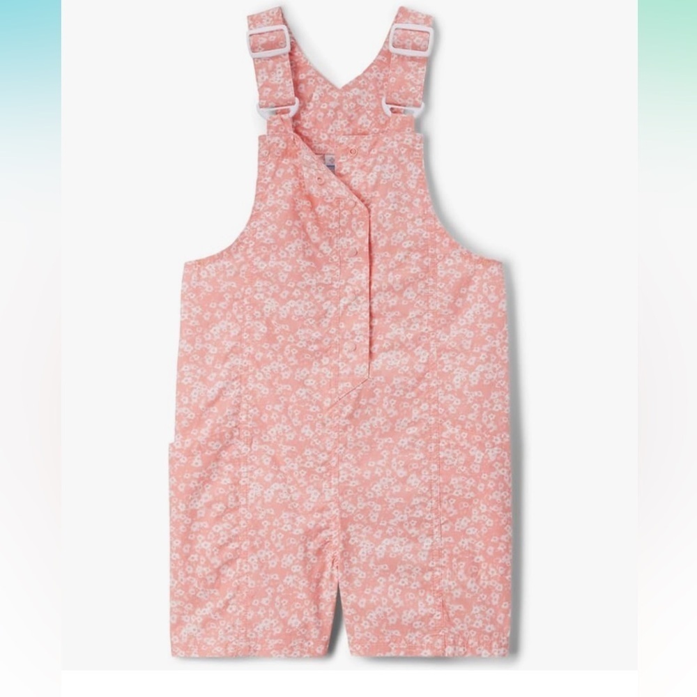 Columbia Youth Girls Washed Out Playsuit, Salmon Rose Funflower, Medium
